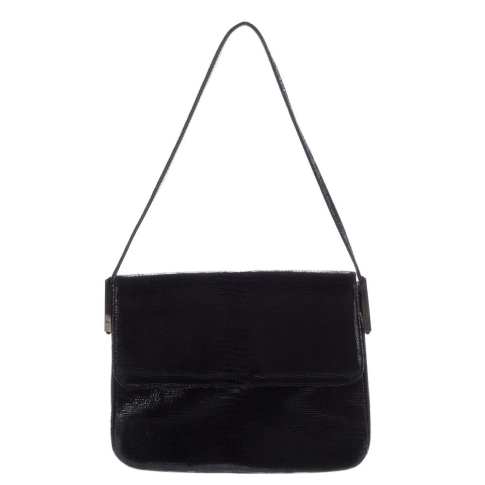 Stuart Weitzman Vegan Embossed Leather Shoulder B… - image 2